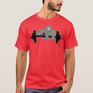 Koala Bear Workout and Weight Lifting Gym  T-Shirt