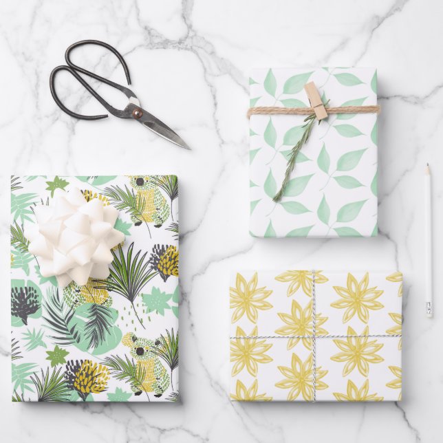 Koala Bear Wrapping Paper Set of 3 (Front)