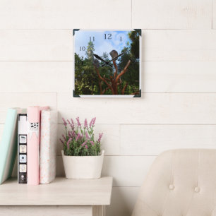 Koala Bears Asleep In Trees, Square Wall Clock