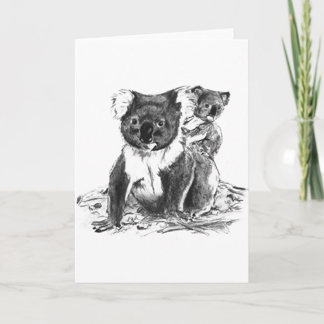 koala bears card (Front)
