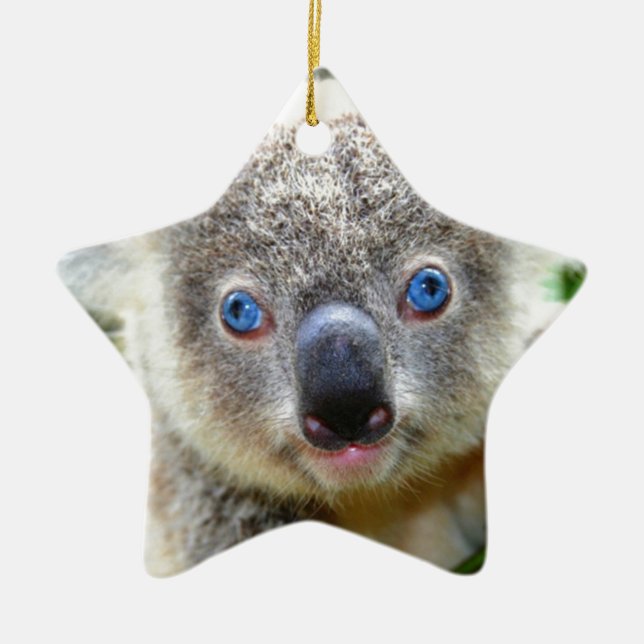Koala Bears Ceramic Ornament (Front)