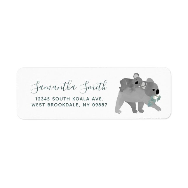 Koala Bears Return Address Label (Front)