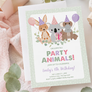 Koala Birthday Invitation
