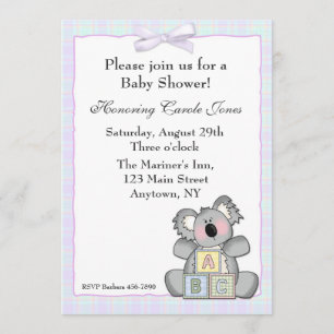 Koala Blocks Invitation