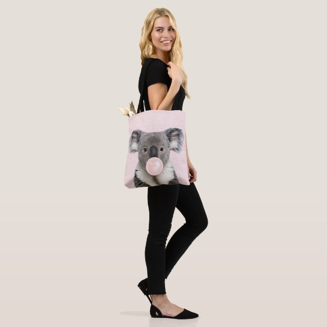 Koala Blowing Pink Bubble gum   Tote Bag (On Model)