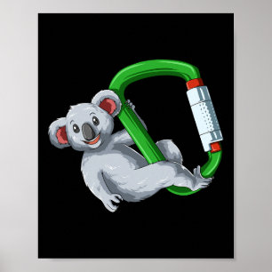 Koala Bouldering And Rock Climbing Poster