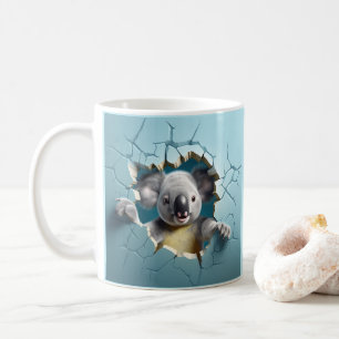 Koala Breaking Out Coffee, Tea, Cocoa Mug, Cup