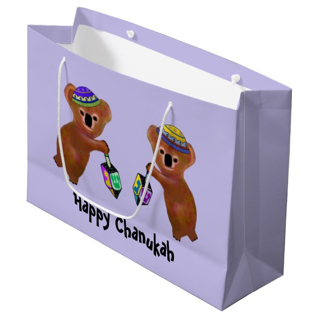 Koala Chanukah Gift Bags (Front Angled)