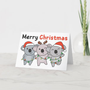 Koala Christmas Animals Koalas Merry Christmas Hol Holiday Card