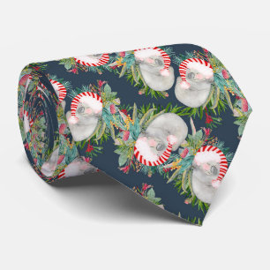 Koala Christmas Blue Neck Tie