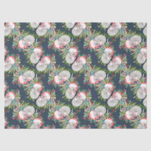 Koala Christmas Blue Wrapping Paper