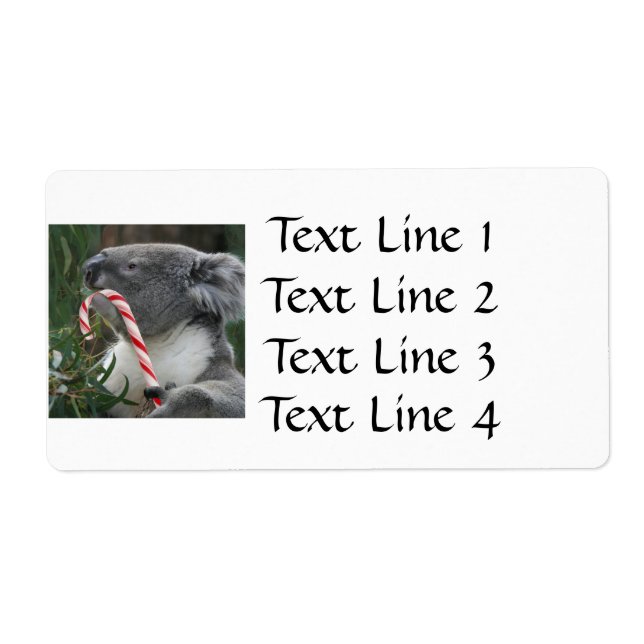 Koala Christmas Candy Cane (Front)