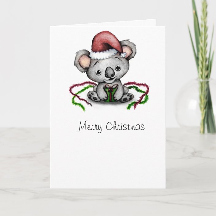 Koala Christmas Card | Zazzle.com.au