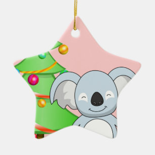 Koala Christmas Ceramic Tree Decoration