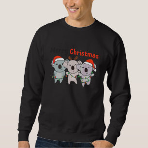 Koala Christmas Christmas Tree Animals Cute Koala  Sweatshirt
