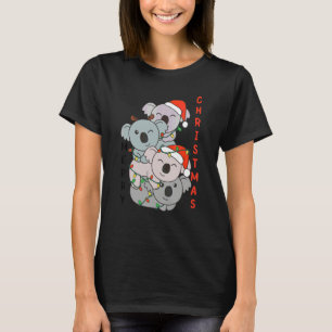 Koala Christmas Christmas Tree Animals Cute Koala T-Shirt