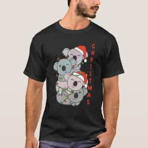 Koala Christmas Christmas Tree Animals Cute Koala T-Shirt