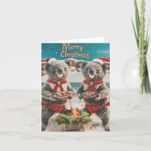 Koala Christmas Folded Holiday Card