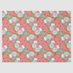 Koala Christmas Pink Tissue Paper
