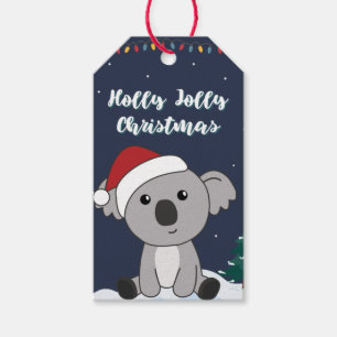 Koala Christmas Snow Winter Animals Koalas Gift Ta Gift Tags