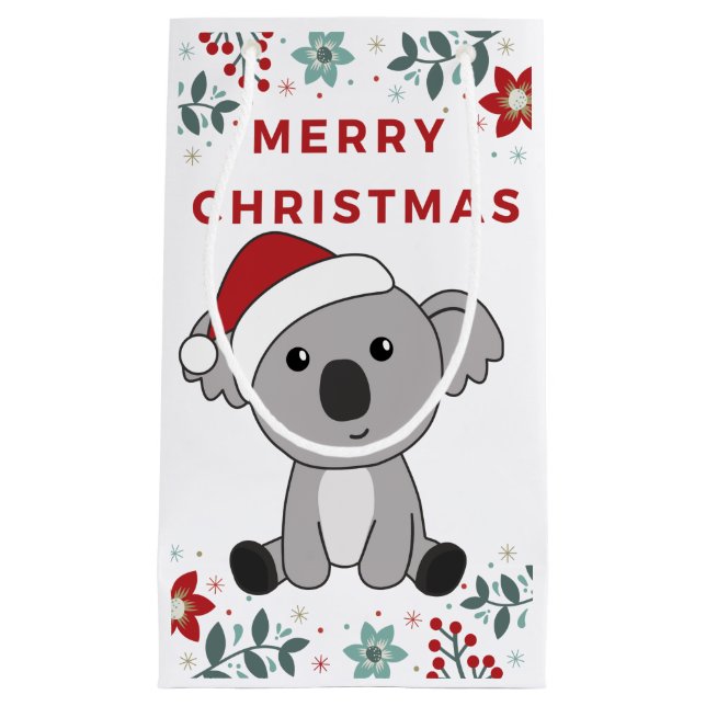 Koala Christmas Snow Winter Animals Koalas Small G Small Gift Bag (Front)