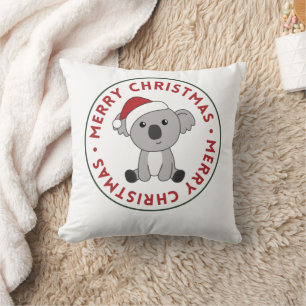 Koala Christmas Snow Winter Animals Koalas Throw P Cushion