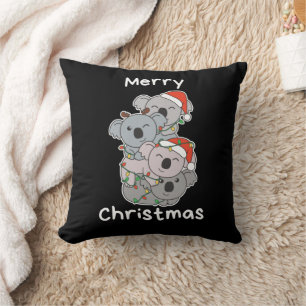 Koala Christmas Tree Christmas Animals Koalas Cushion