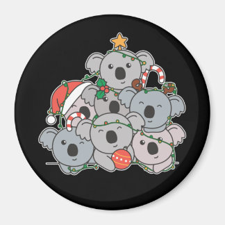 Koala Christmas Tree Funny Animal Christmas Magnet