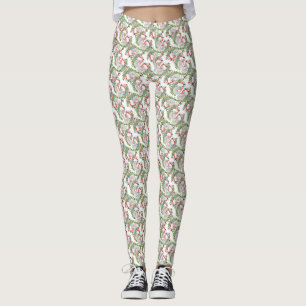 Koala Christmas White Leggings