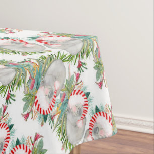 Koala Christmas White Tablecloth