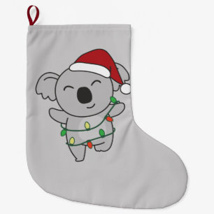 Koala Christmas Winter Animals Koalas Large Christ Stocking