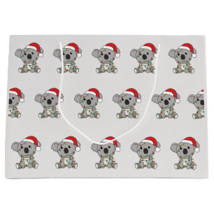 Koala Christmas Winter Animals Koalas Large Gift B Large Gift Bag