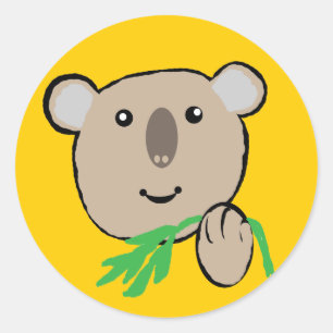 koala classic round sticker