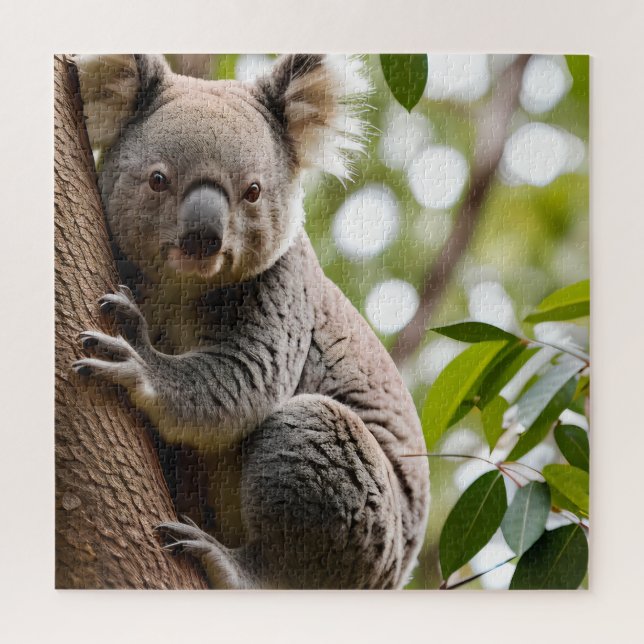 Koala Climbing a Tree Jigsaw Puzzle (Vertical)