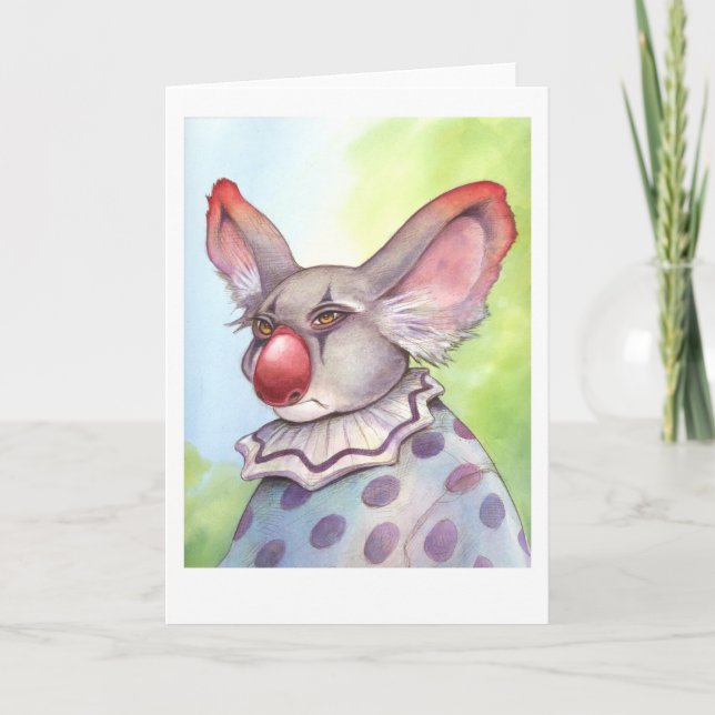 Koala Clown Card (Front)