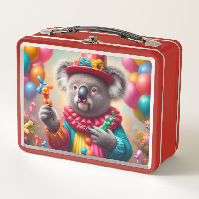 Koala Clown Metal Lunch Box (Front)