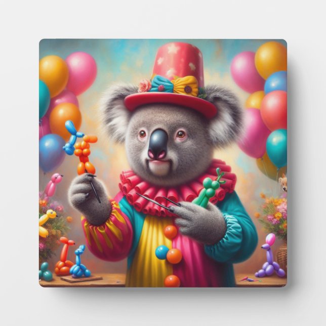 Koala Clown Plaque (Front)