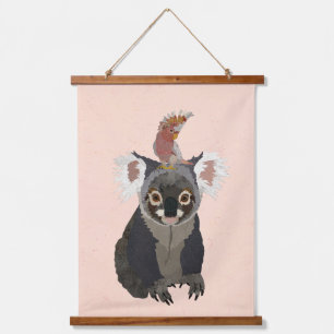 KOALA & COCKATOO HANGING TAPESTRY