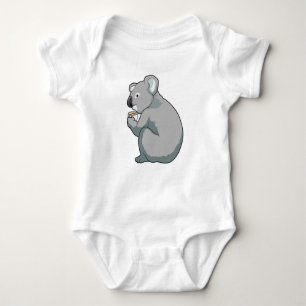 Koala Coffee Cup Baby Bodysuit