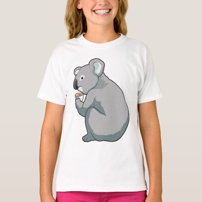 Koala Coffee Cup T-Shirt (Front)