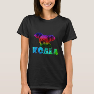 Koala Colorful Misty Koala Bear In Forest Tee