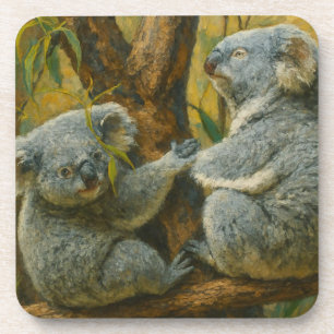 Koala Companions – Realistic Wildlife Pair Coaster
