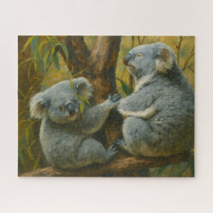 Koala Companions – Realistic Wildlife Pair Jigsaw Puzzle