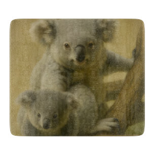 Koala Companions – Tender Wildlife Art Print Cutting Board
