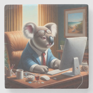 Koala Computer Stone Coaster