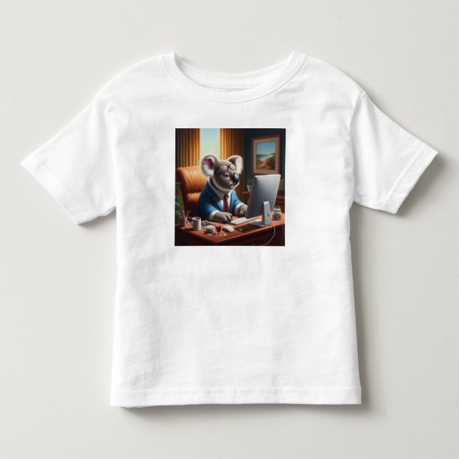Koala Computer Toddler T-Shirt (Front)