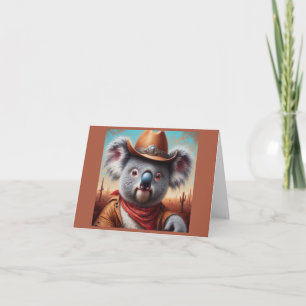 Koala Cowboy Card