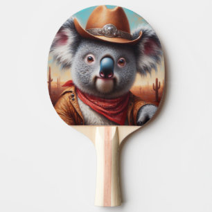 Koala Cowboy Ping Pong Paddle