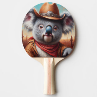 Koala Cowboy Ping Pong Paddle