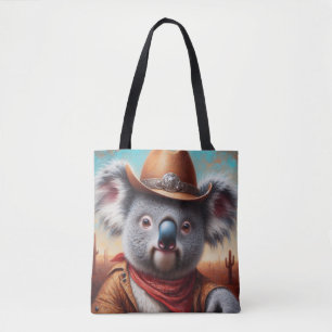 Koala Cowboy Tote Bag